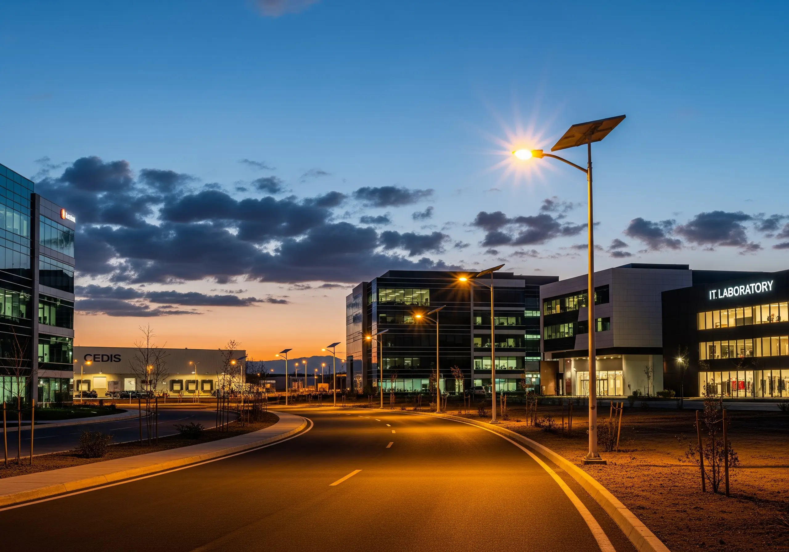 Alumbrado público fotovoltaico y alumbrado solar led en vialidades privadas