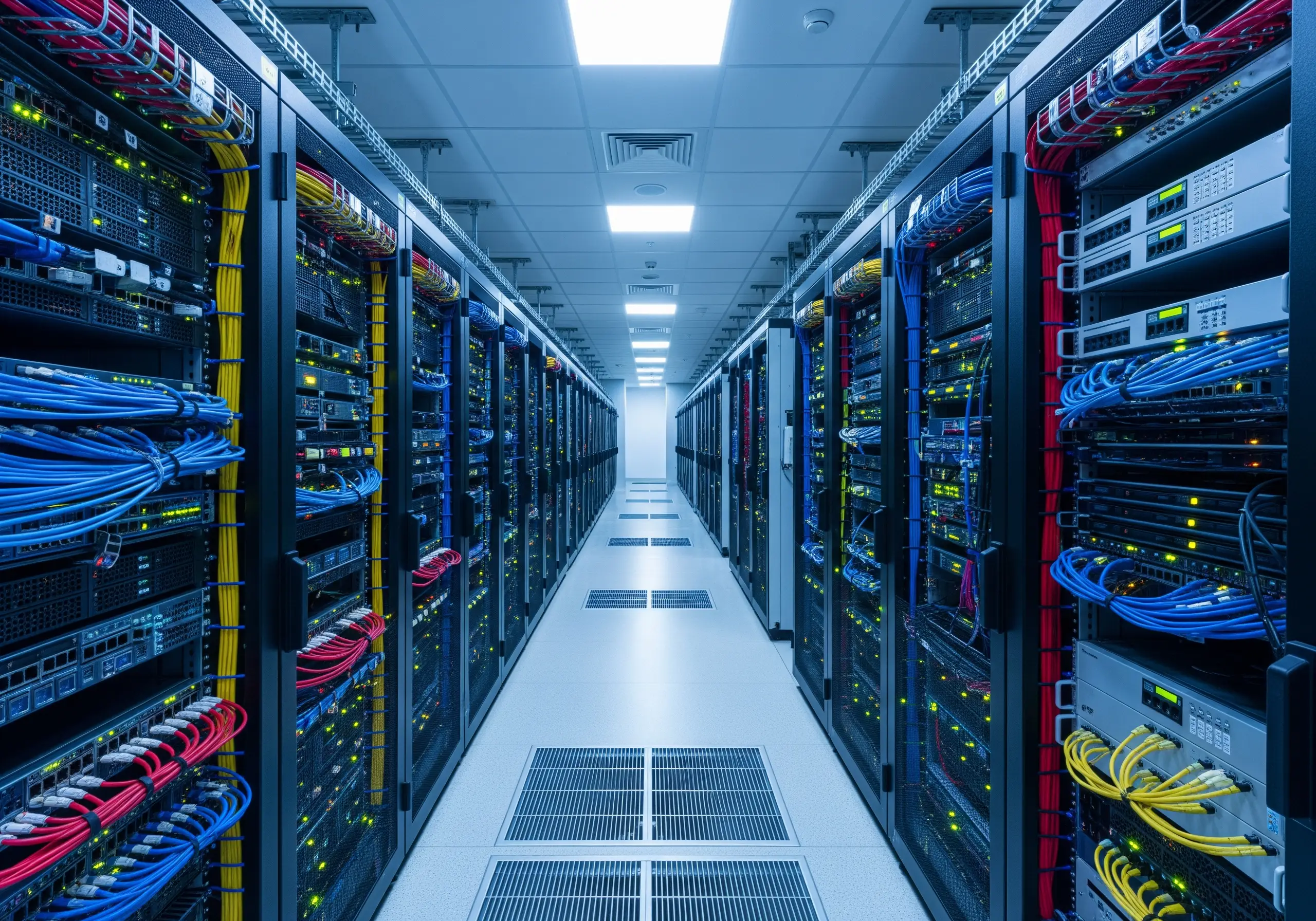 Troncales de fibra óptica a ethernet y reorganización de racks.
