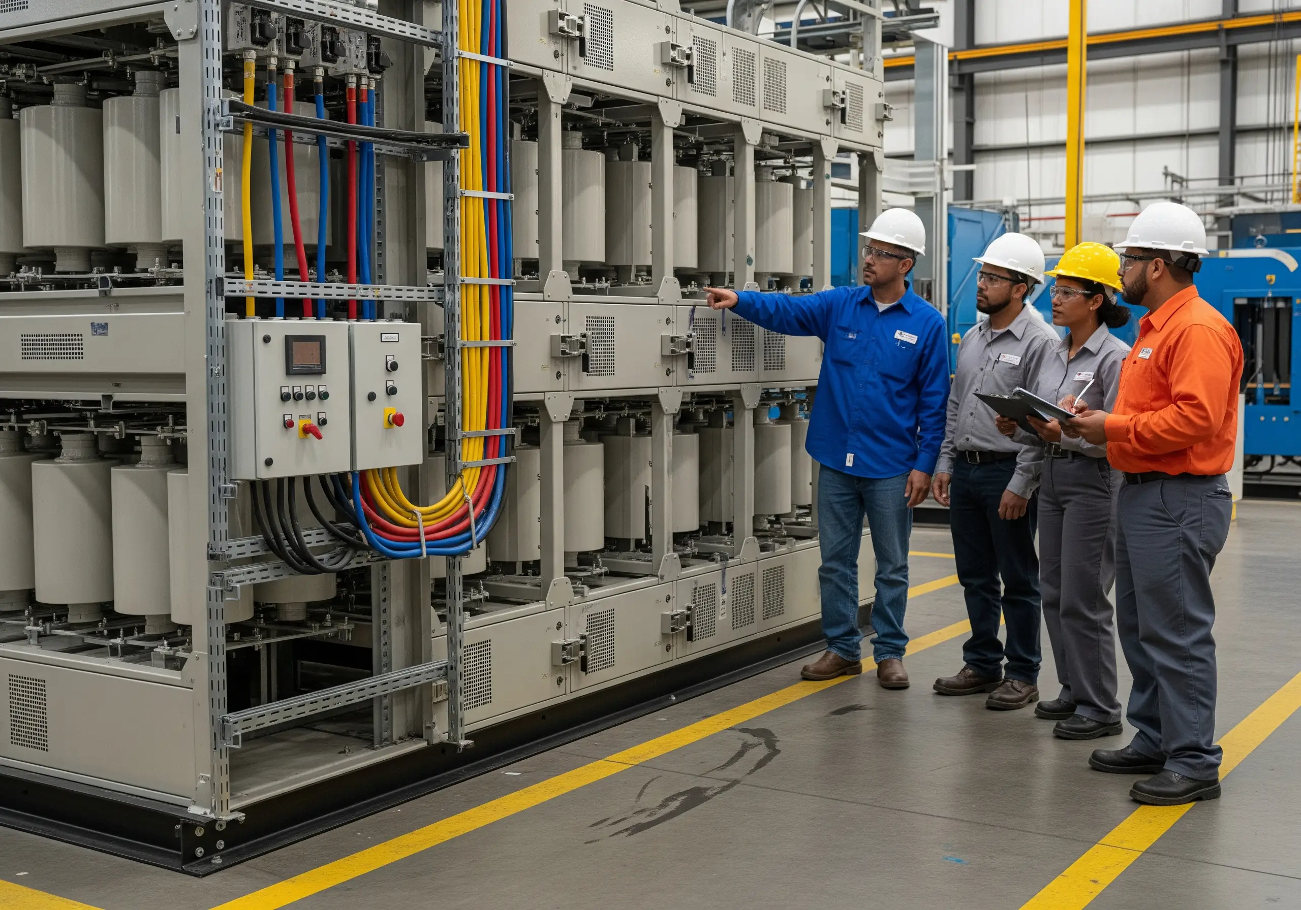 Banco de capacitores trifásico para aplicaciones industriales