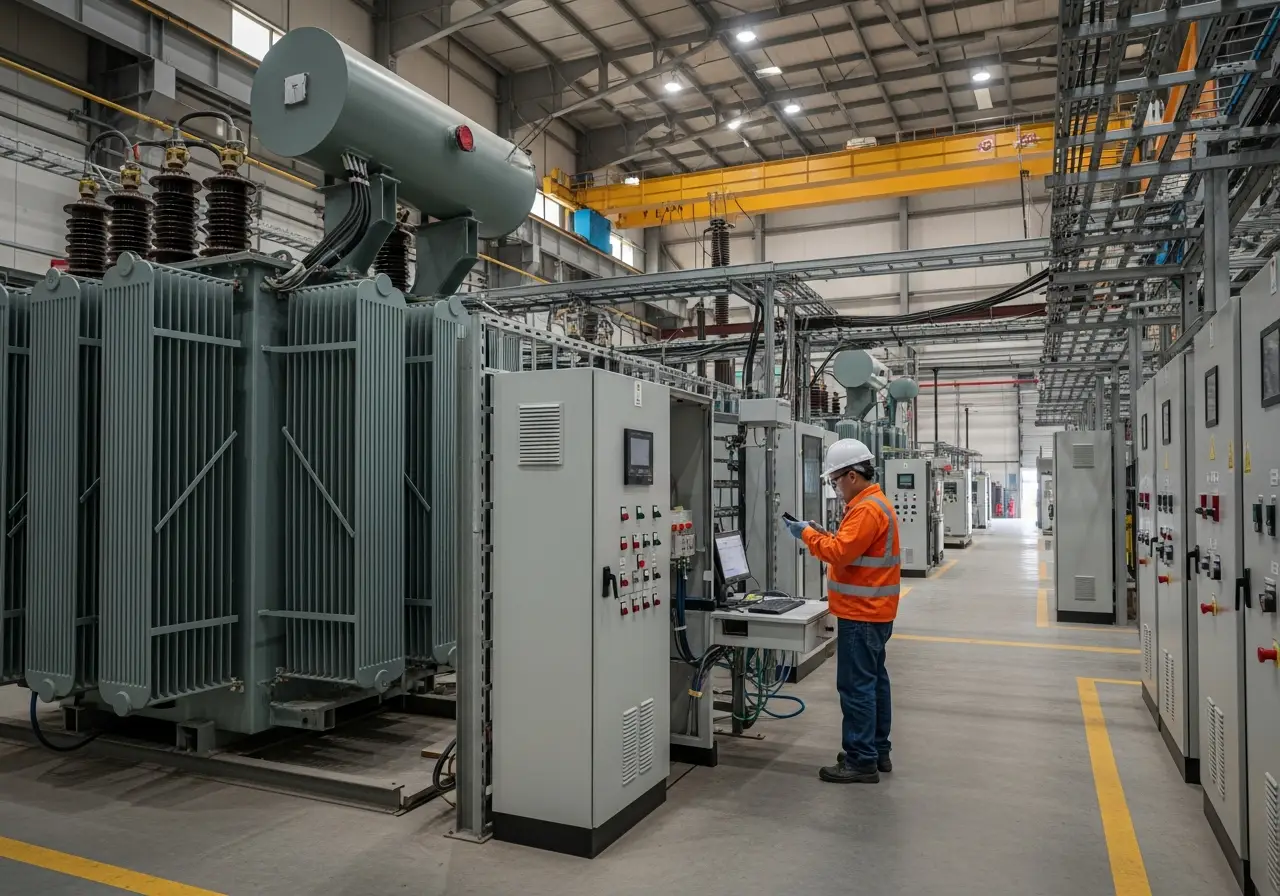 Ingeniero realizando diagnóstico de cargas críticas para planta de emergencia industrial en México
