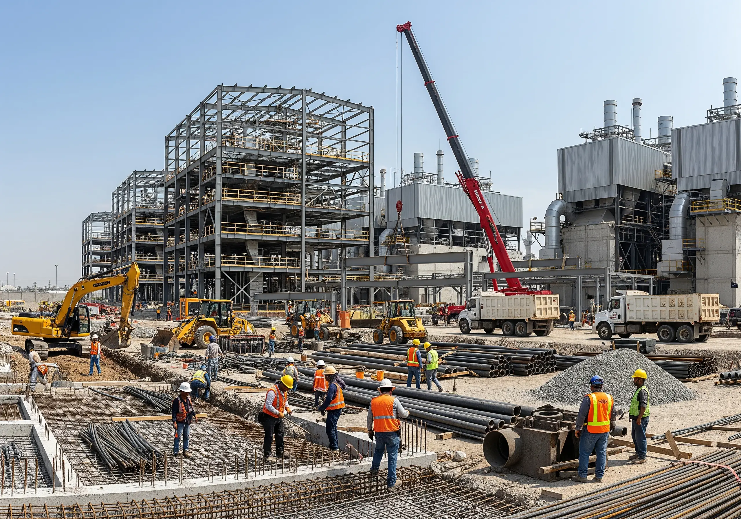 Obra civil y construcciones para naves industriales y plantas