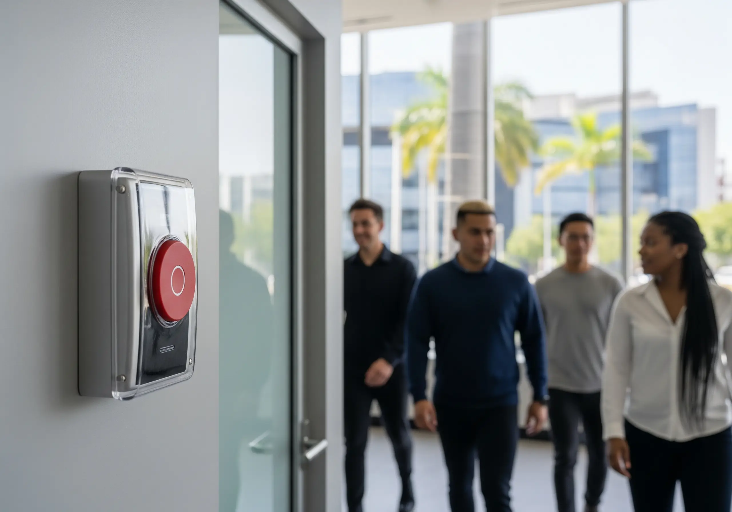 Alarma de panico en empresa Méxicana